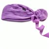 Ponytail Scrub Cap Women Lavender Surgical Cap with Buttons by Tovelle-1