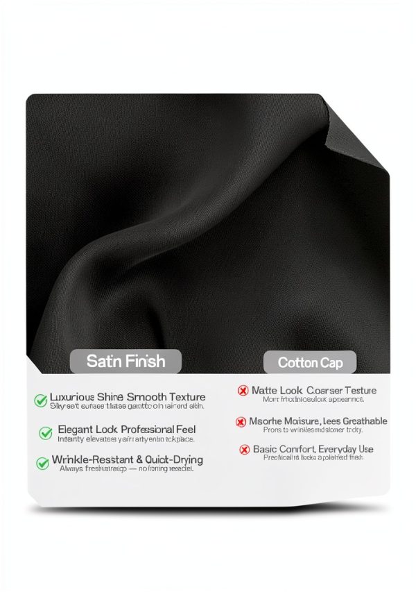 Satin Lined Scrub Cap, Adjustable Surgical Cap with Sweatband & Buttons, Soft and Wrinkle-Resistant Scrub Hat-1