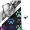 Black Rainbow Paw Euro Scrub Caps by TOVELLE Unisex Adjustable Hat-2