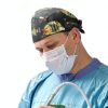 Christmas Scrub Cap Adjustable Bouffant Hat Green Black-4