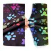 Black Rainbow Paw Euro Scrub Caps by TOVELLE Unisex Adjustable Hat-4