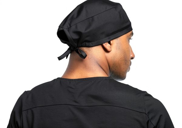 MIKAL Cotton Scrub Cap W Tie-Back Lightweight OneSize Sweat Absorbent Scrub Cap | No-Slip Unisex Surgical Cap for Healthcare-4