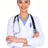 Kousenpu Scrub Cap for Women Blue Nurse Hat with Adjustable Sweatband-6