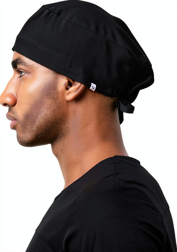 MIKAL Cotton Scrub Cap W Tie-Back Lightweight OneSize Sweat Absorbent Scrub Cap | No-Slip Unisex Surgical Cap for Healthcare-1