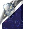 Blue Heart Double-Sided Printed Scrub Caps for Men and Women with Buttons, Adjustable Helps Reduce Static Buildup Medical Hats, Stylish and Breathable Surgical Caps with Sweatband for Long Hours-2