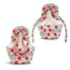 Satin Lined Nurse Cap Jamntower Adjustable 9‑Piece Set with Button-1