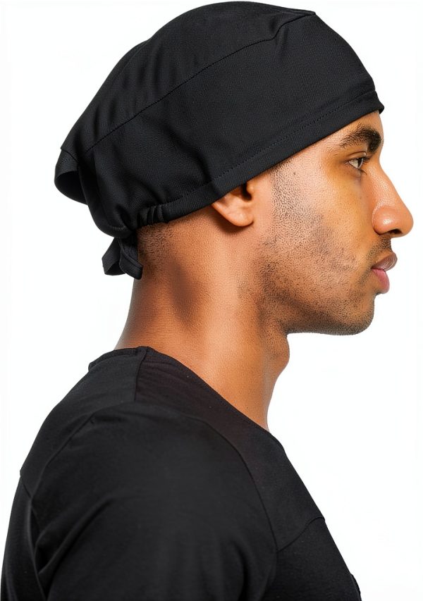 MIKAL Cotton Scrub Cap W Tie-Back Lightweight OneSize Sweat Absorbent Scrub Cap | No-Slip Unisex Surgical Cap for Healthcare-2