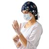Scrub Caps 8 Pack Adjustable Bouffant Hats with Sweatband for Women-5