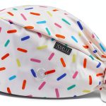 Colorful Sprinkles Double-Sided Printed Scrub Caps for Women with Buttons, Adjustable Helps Reduce Static Buildup Medical Hats, Cute and Breathable Surgical Caps with Sweatband for Long Hours-0