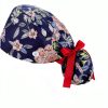 Scrub Caps 8 Pack Adjustable Bouffant Hats with Sweatband for Women-3