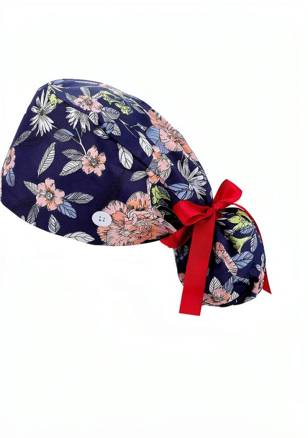 Scrub Caps 8 Pack Adjustable Bouffant Hats with Sweatband for Women-3