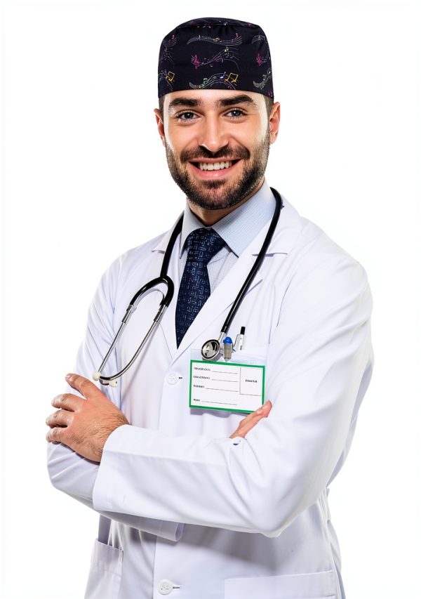 Kousenpu Scrub Caps for Men, Adjustable Surgical Cap, Breathable Medical Hat for Doctors, Nurses & Healthcare Professionals-6