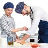 Heclia 2PCS Women Nurse Caps, Elastic Tie Back Scrub Cap, Nursing Working Caps with Adjustable Elastic Sweatband, Adjustable Sweatband Bouffant Hats, Breathable No-Slip Surgical Hat for Dentist Nurse-3