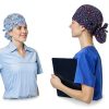Satin Lined Nurse Cap Jamntower Adjustable 9‑Piece Set with Button-2