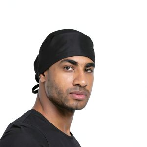 MIKAL Cotton Scrub Cap W Tie-Back Lightweight OneSize Sweat Absorbent Scrub Cap | No-Slip Unisex Surgical Cap for Healthcare-0