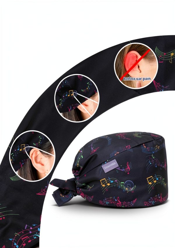 Kousenpu Scrub Caps for Men, Adjustable Surgical Cap, Breathable Medical Hat for Doctors, Nurses & Healthcare Professionals-4