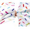 Colorful Sprinkles Double-Sided Printed Scrub Caps for Women with Buttons, Adjustable Helps Reduce Static Buildup Medical Hats, Cute and Breathable Surgical Caps with Sweatband for Long Hours-3