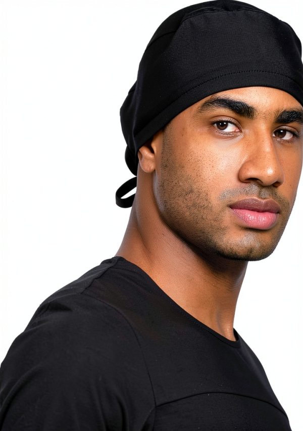 MIKAL Cotton Scrub Cap W Tie-Back Lightweight OneSize Sweat Absorbent Scrub Cap | No-Slip Unisex Surgical Cap for Healthcare-5
